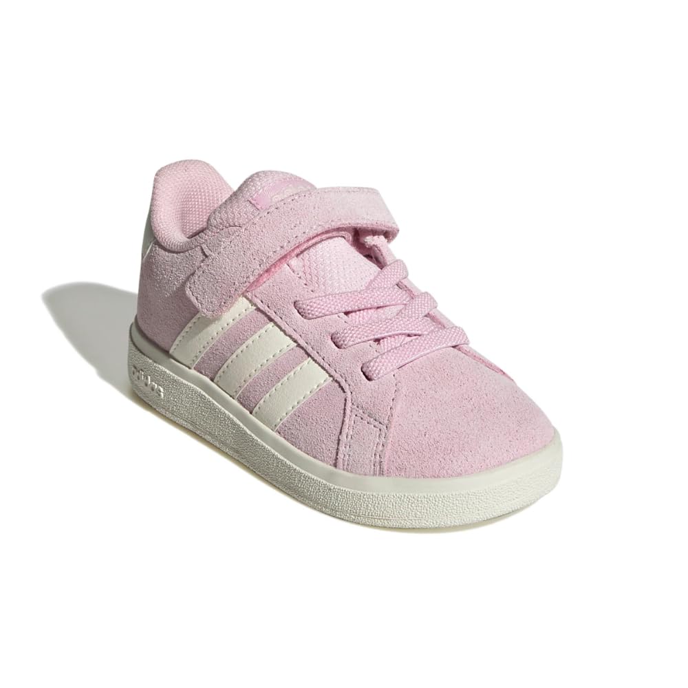 adidas Baby-Boy's Grand Court 2.0 Elastic Lace & Strap Sneaker